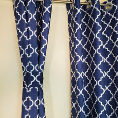 Royal Blue Curtains From Queen Set - Samarlie