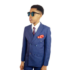 Luxury Slim Fit Double-Breasted Boy's Suit