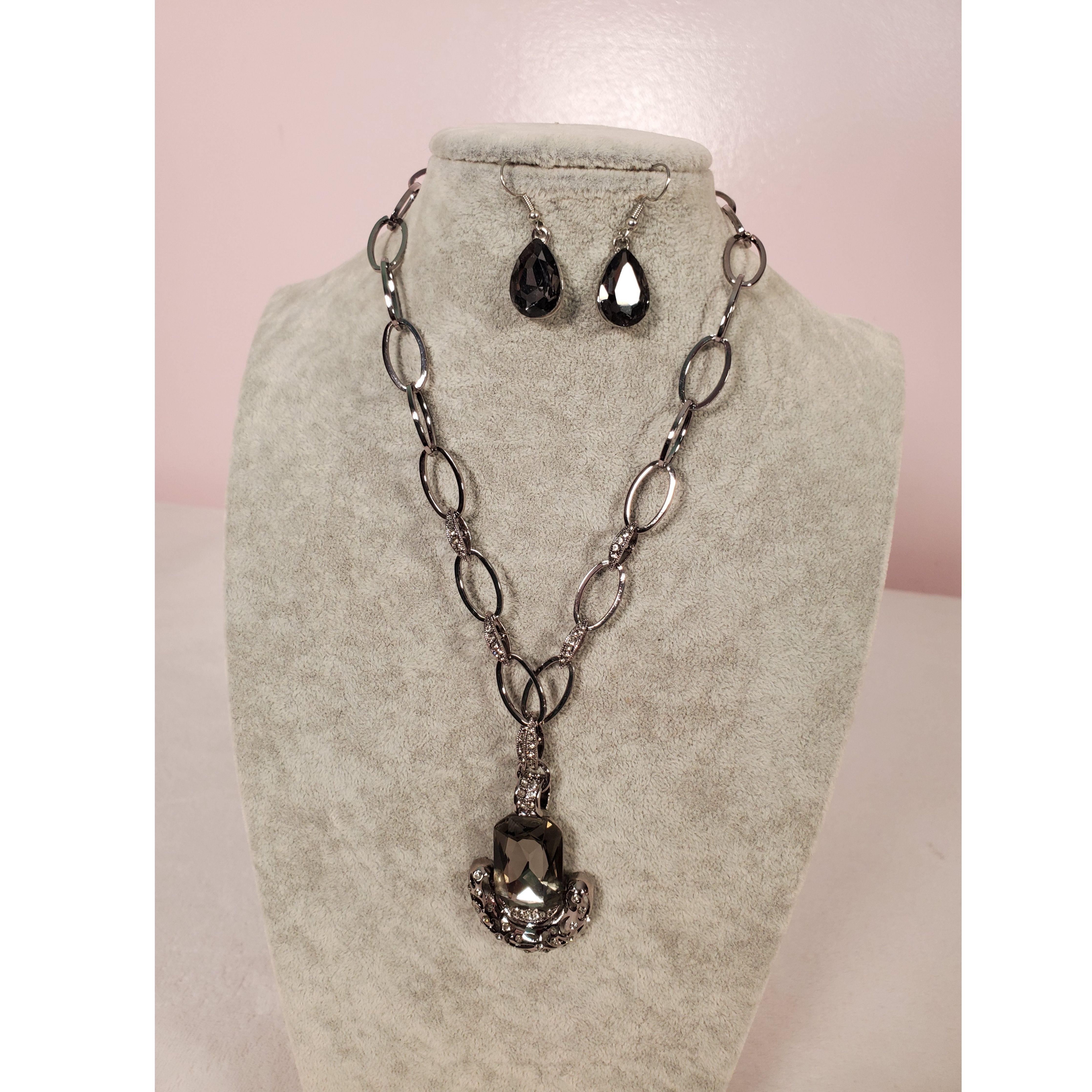 Black silver necklace - Samarlie