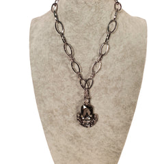 Black silver necklace - Samarlie