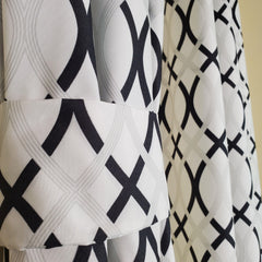 Geometric Black & White Mega Queen Set - Samarlie