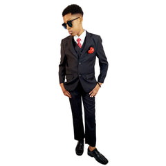 Black Elegant Boy's Suit - Samarlie