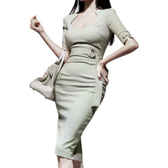 Fancy Slim Fit Bodycon Dress - Samarlie