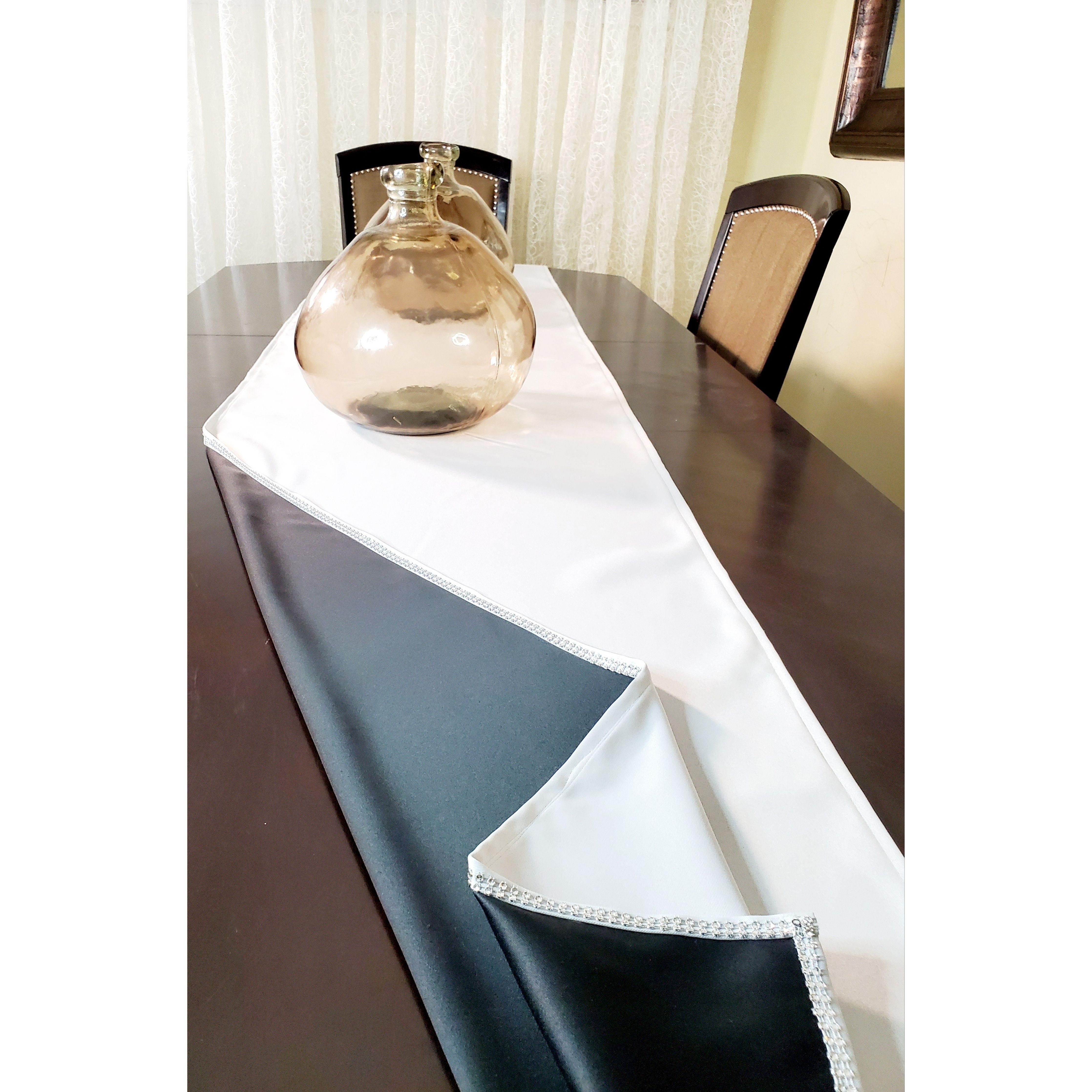 Elegant Two Tones Table Runner - Samarlie