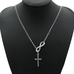 Silver  Cross Necklace - Samarlie