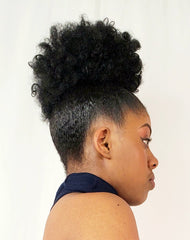 Short afro Puff Curly Synthetic Hair Bun