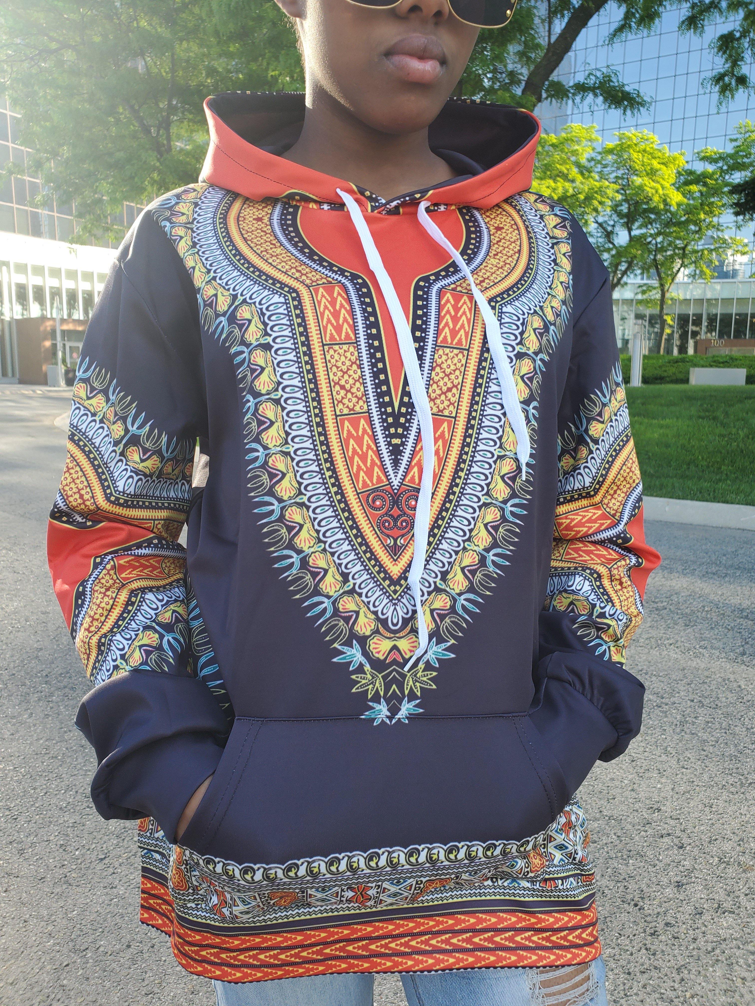 Classic African Style Dashiki Women Hoody - Samarlie