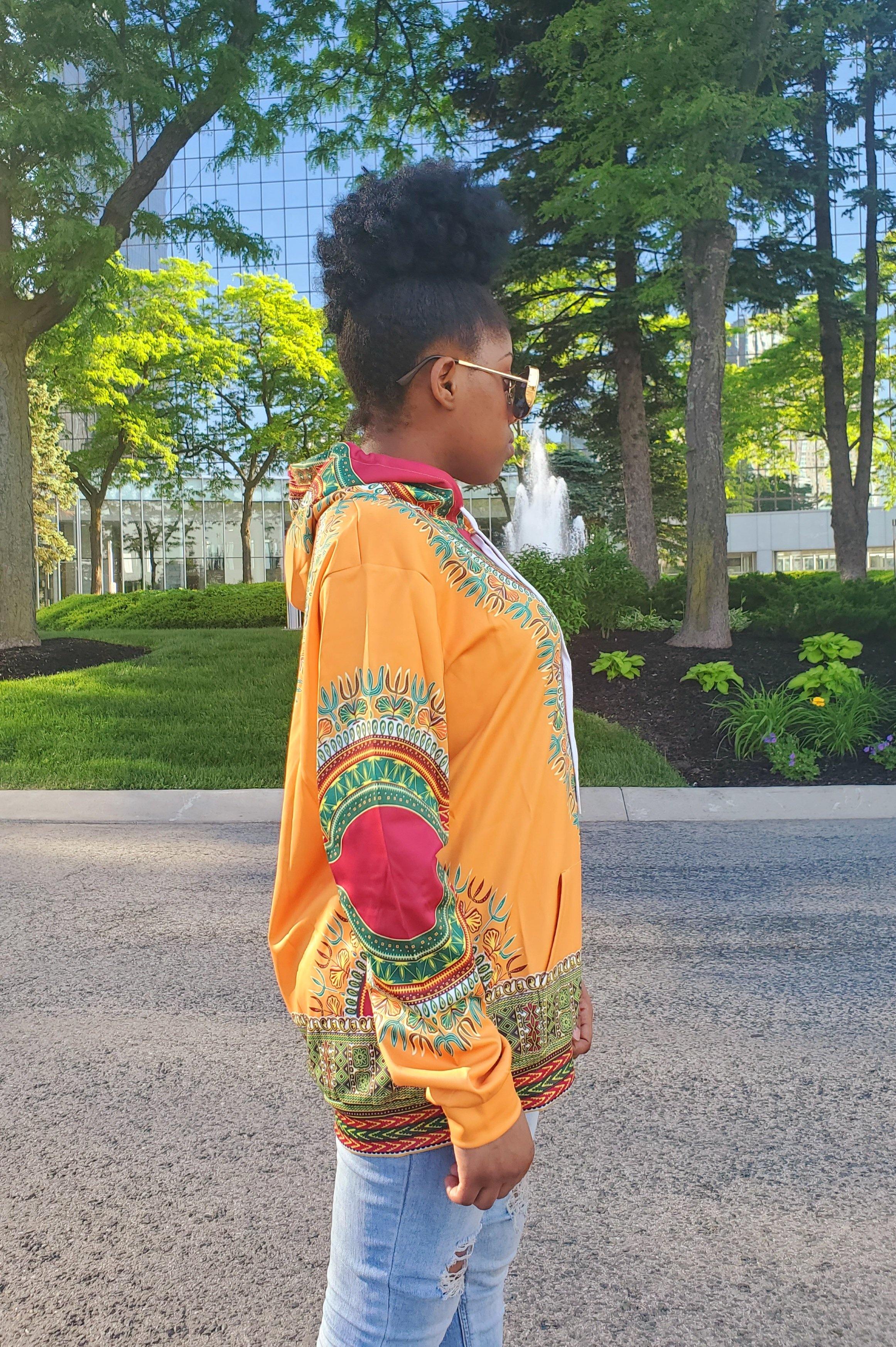 Classic African Style Dashiki Women Hoody - Samarlie