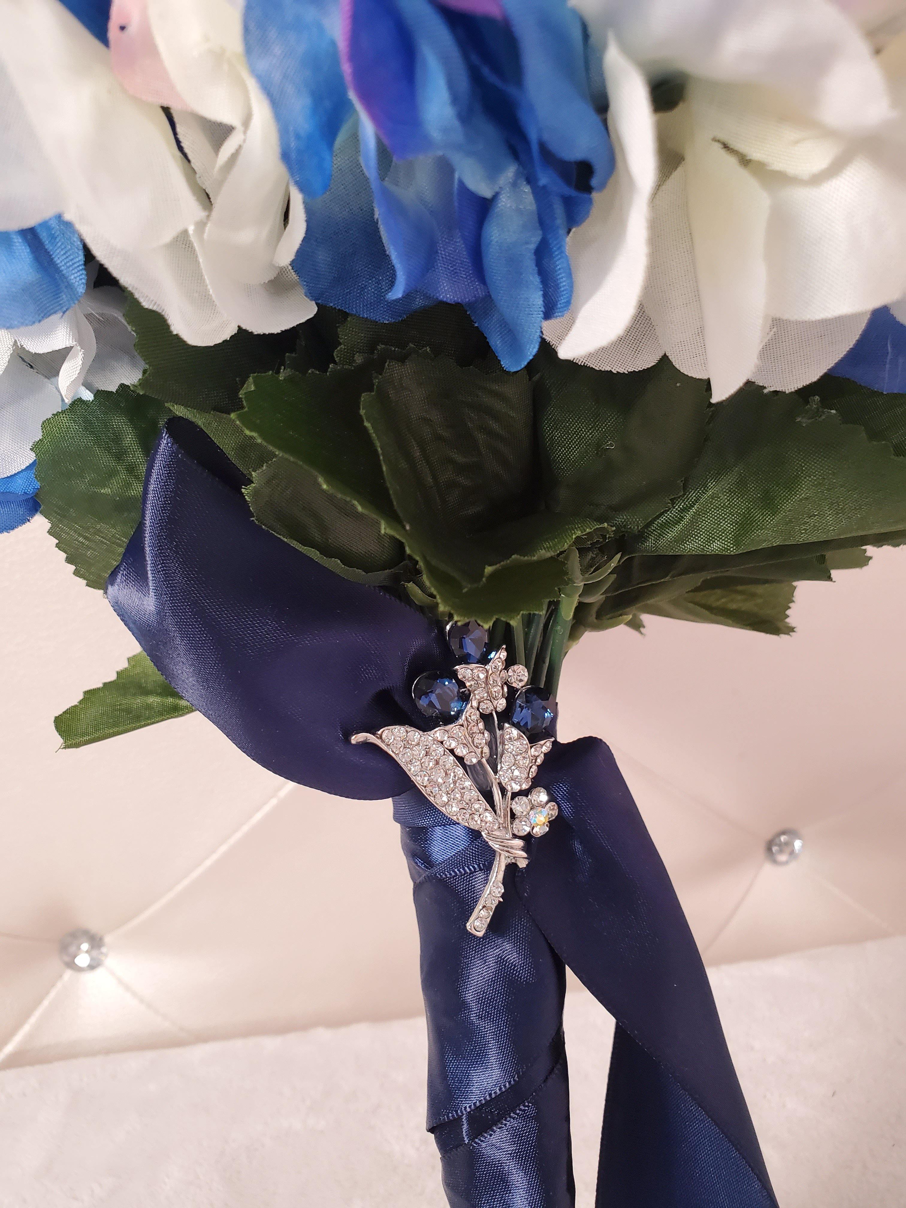 Blue Bridal Boutonnieres & Bouquet - Samarlie