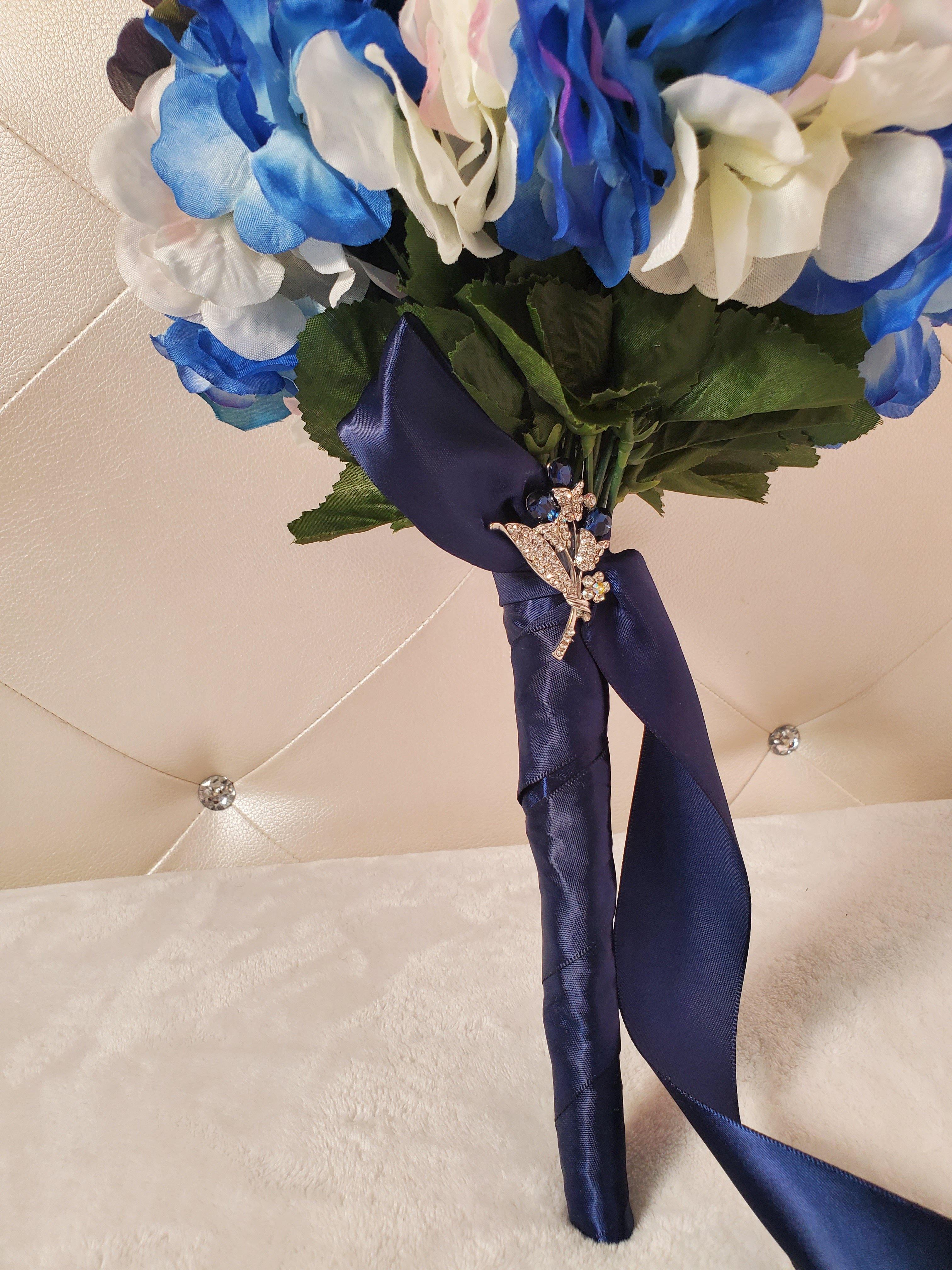 Blue Bridal Boutonnieres & Bouquet - Samarlie