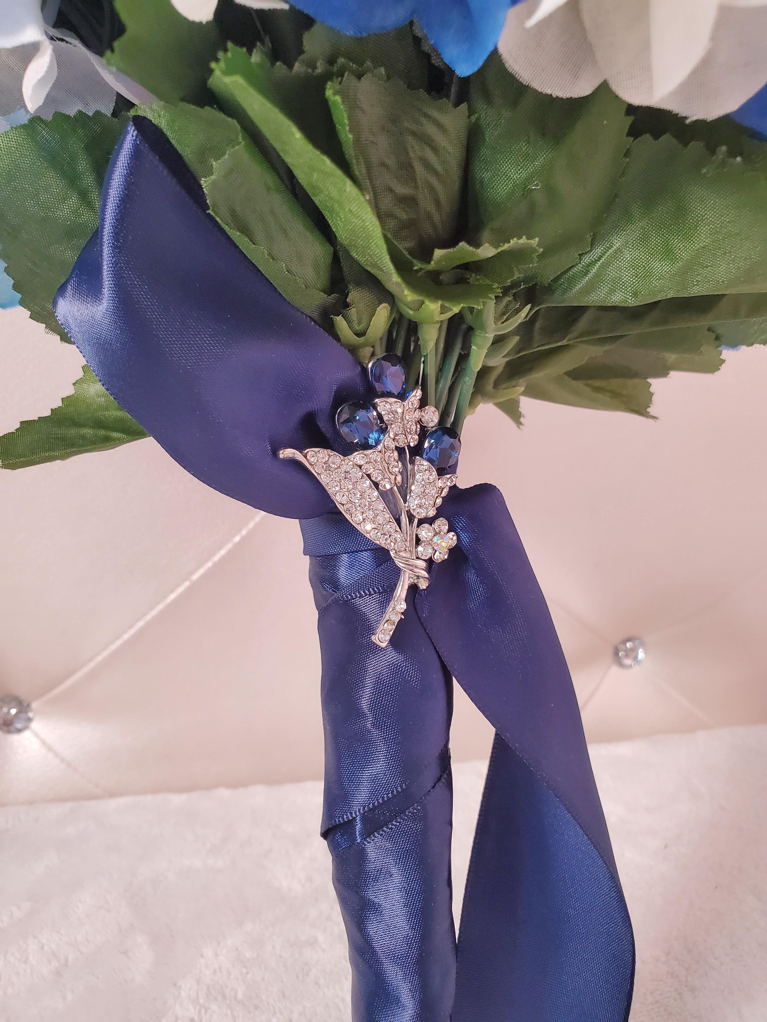 Blue Bridal Boutonnieres & Bouquet - Samarlie