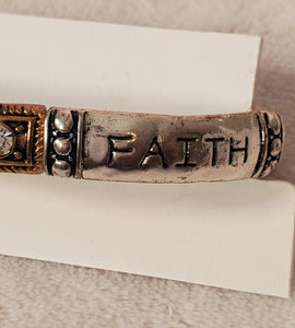 Antique Love Faith & Hope  Bracelet