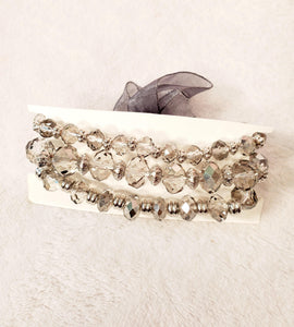 Crystal Multilayer Beaded Bracelet