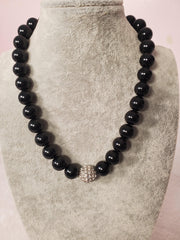 Large Black Pearl Necklace - Samarlie