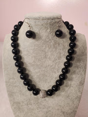 Large Black Pearl Necklace - Samarlie