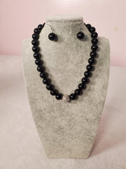 Large Black Pearl Necklace - Samarlie