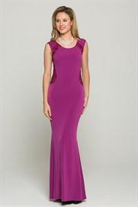 Sleeveless Bodycon Back Sequin Lace Gown - Samarlie