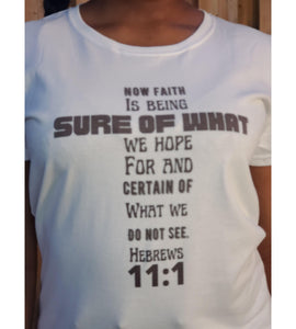 Faith Cross White T-Shirt