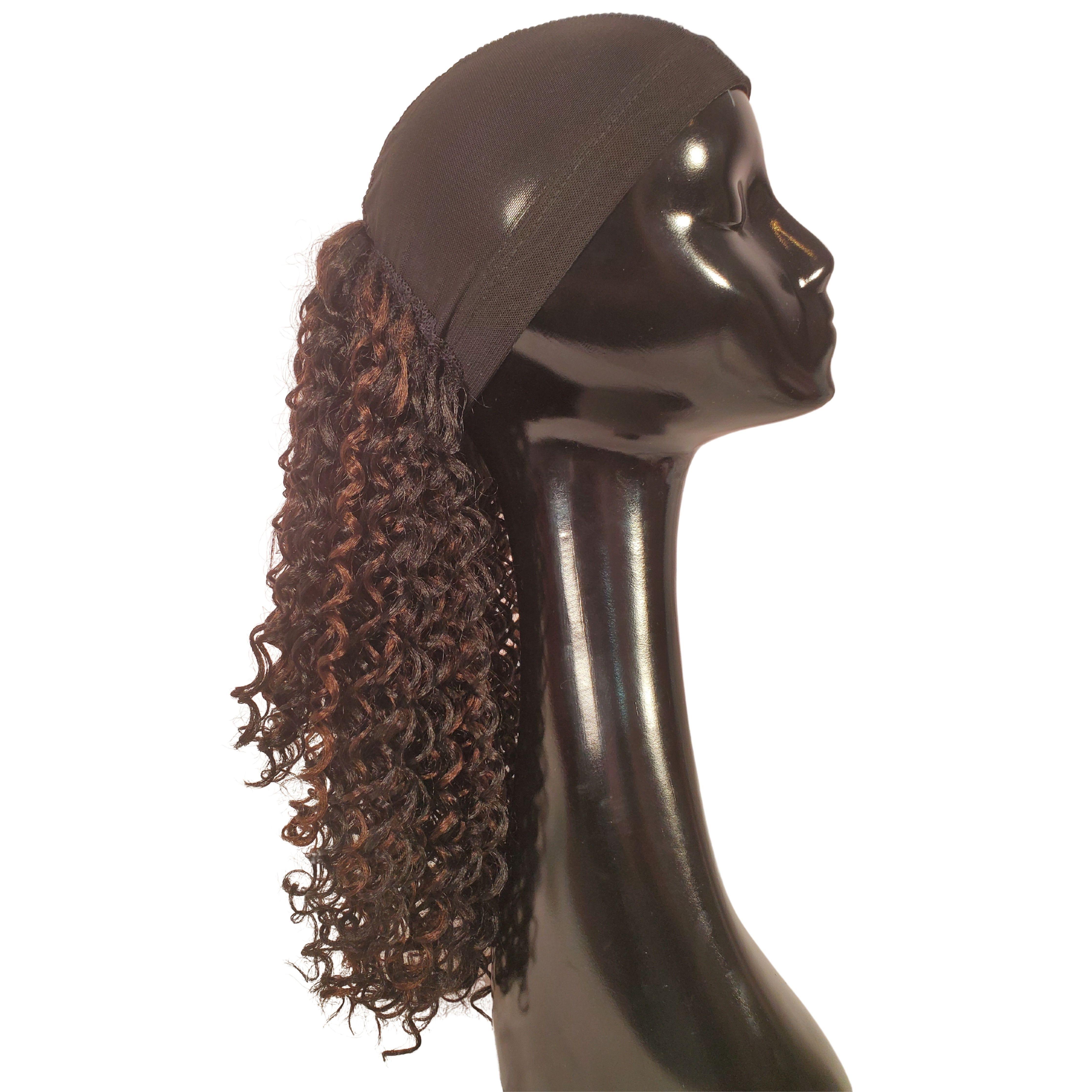 Long Curly Hair Cap Ponytail - Samarlie