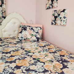 Floral Print Full Size Bedroom Set