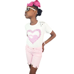 Pink Short Girls' Pants - Samarlie