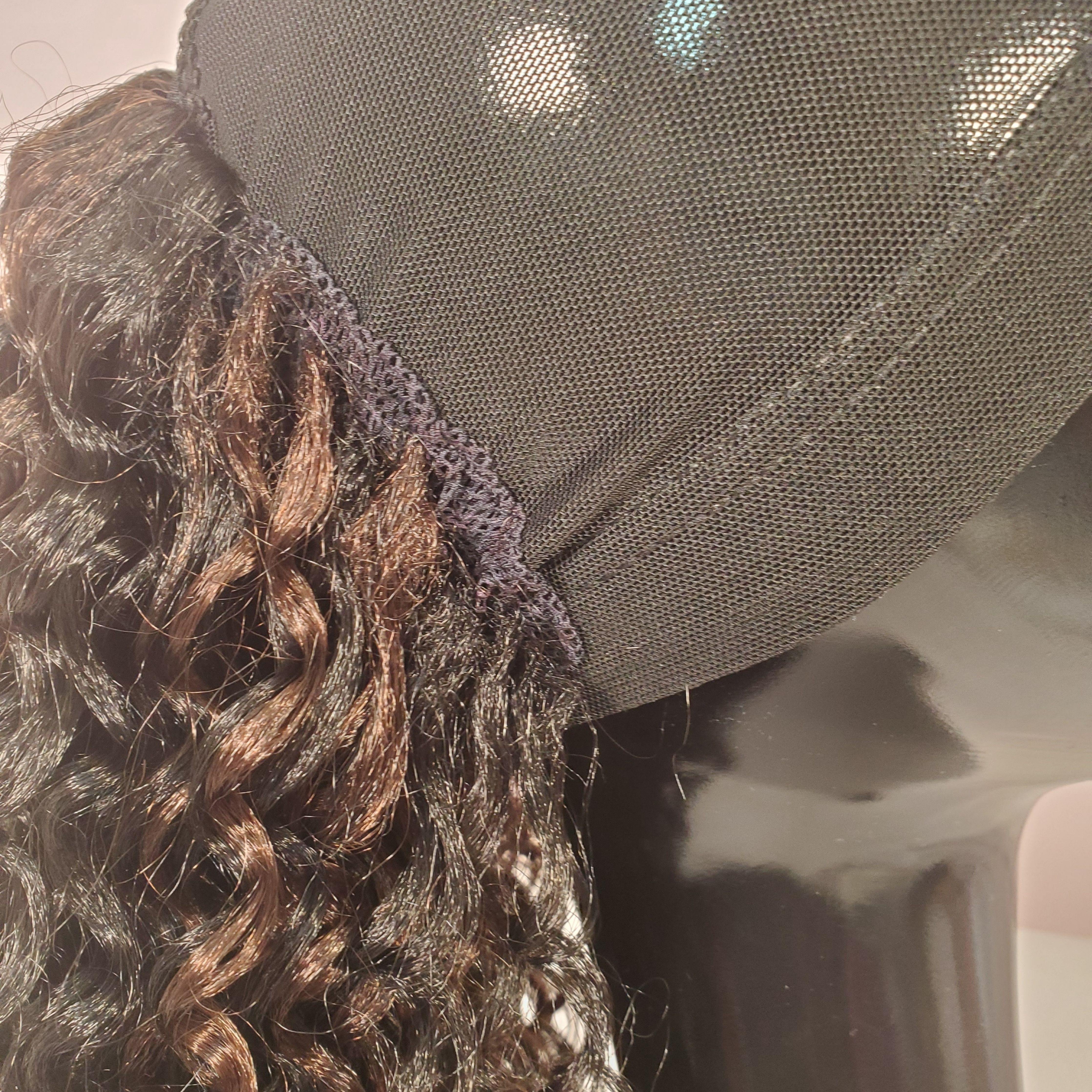 Long Curly Hair Cap Ponytail - Samarlie