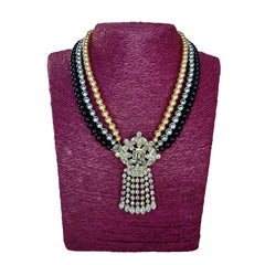 Gorgeous Bling Beaded Pearl Necklace Samarlie 