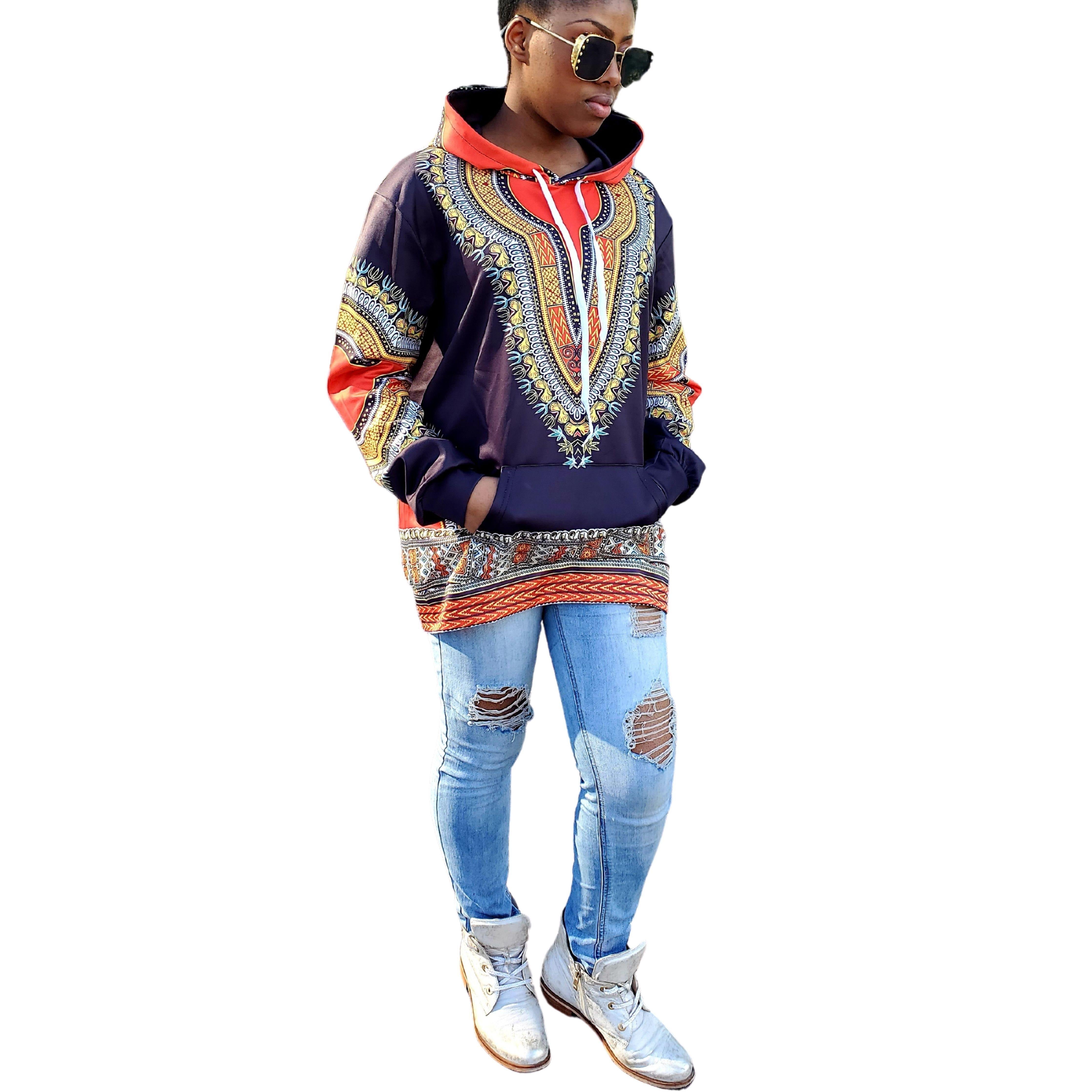 Classic African Style Dashiki Men Hoody - Samarlie