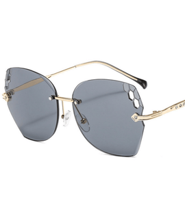 Elegant Frameless Cut Edge Sunglasses