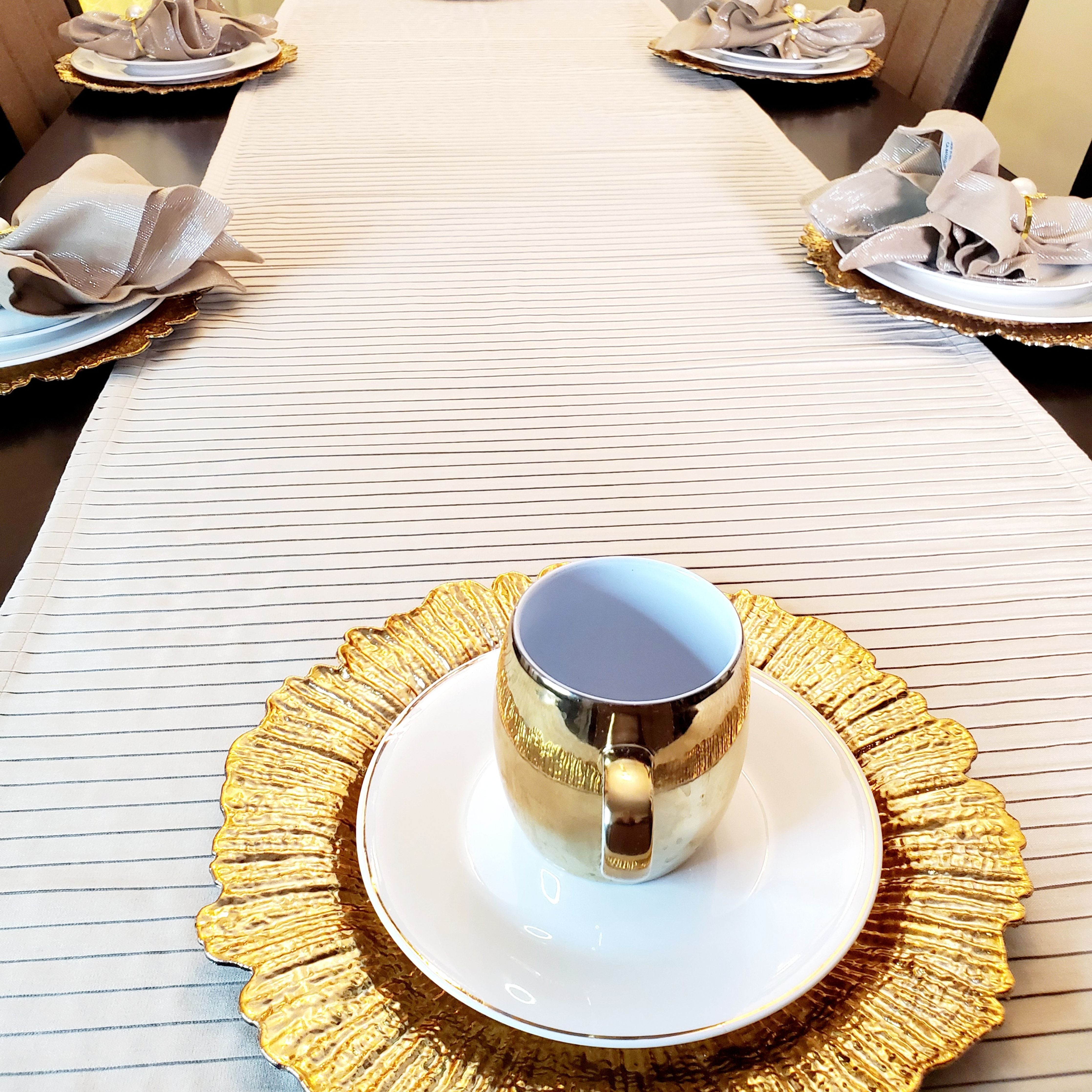 Beige Table Runner