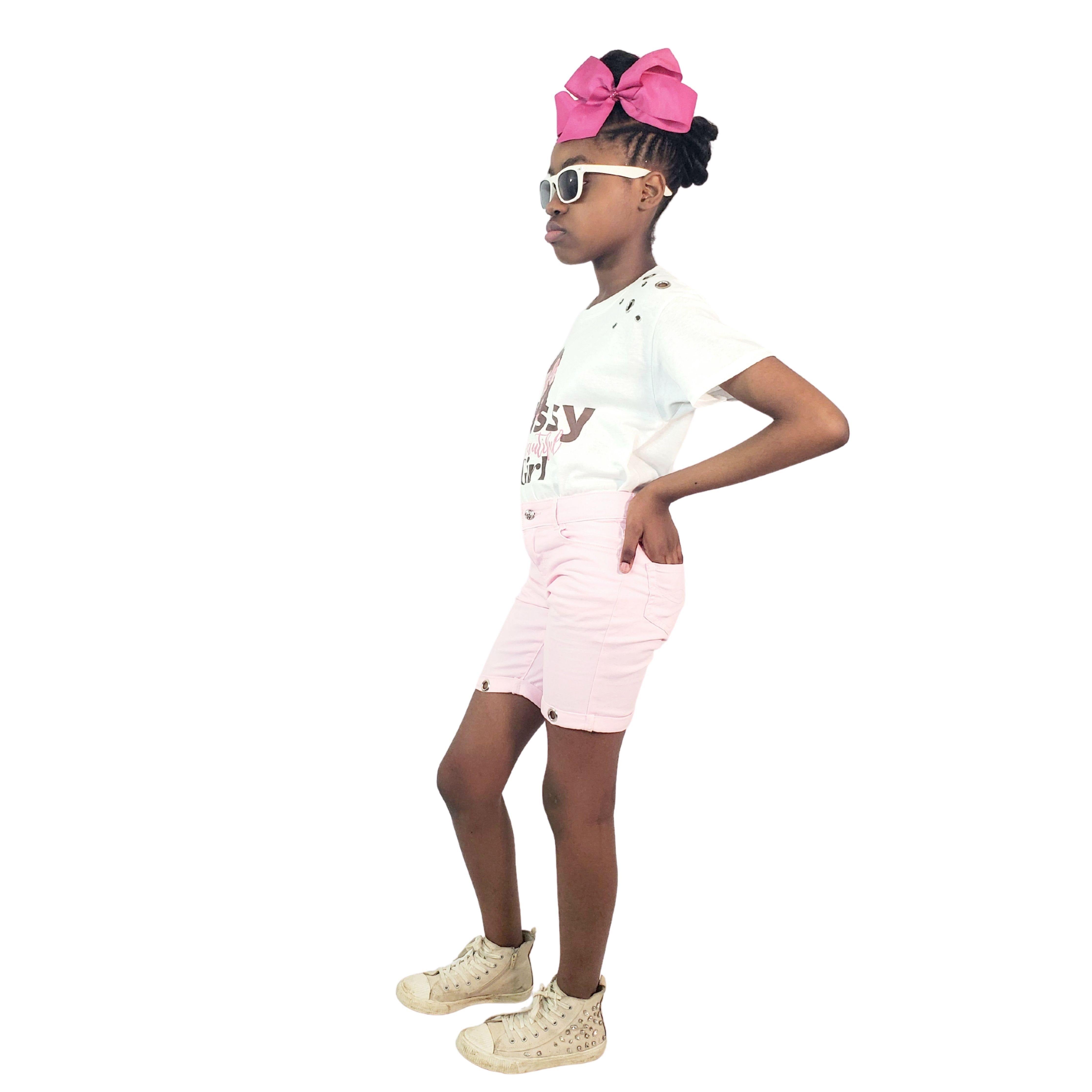 Classy & Beautiful Girl's T-Shirt & Pants Set - Samarlie