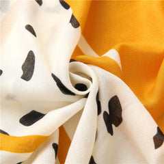 Gorgeous Yellow Cow Pattern Shawl - Samarlie