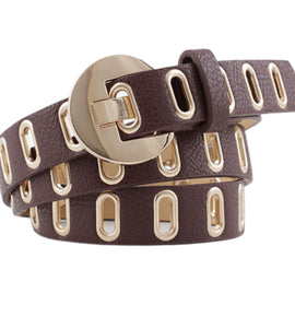 Corn Eye Decorated Brown Belt