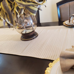 Beige Table Runner