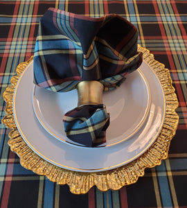 Fancy Plaid Table Runner Set