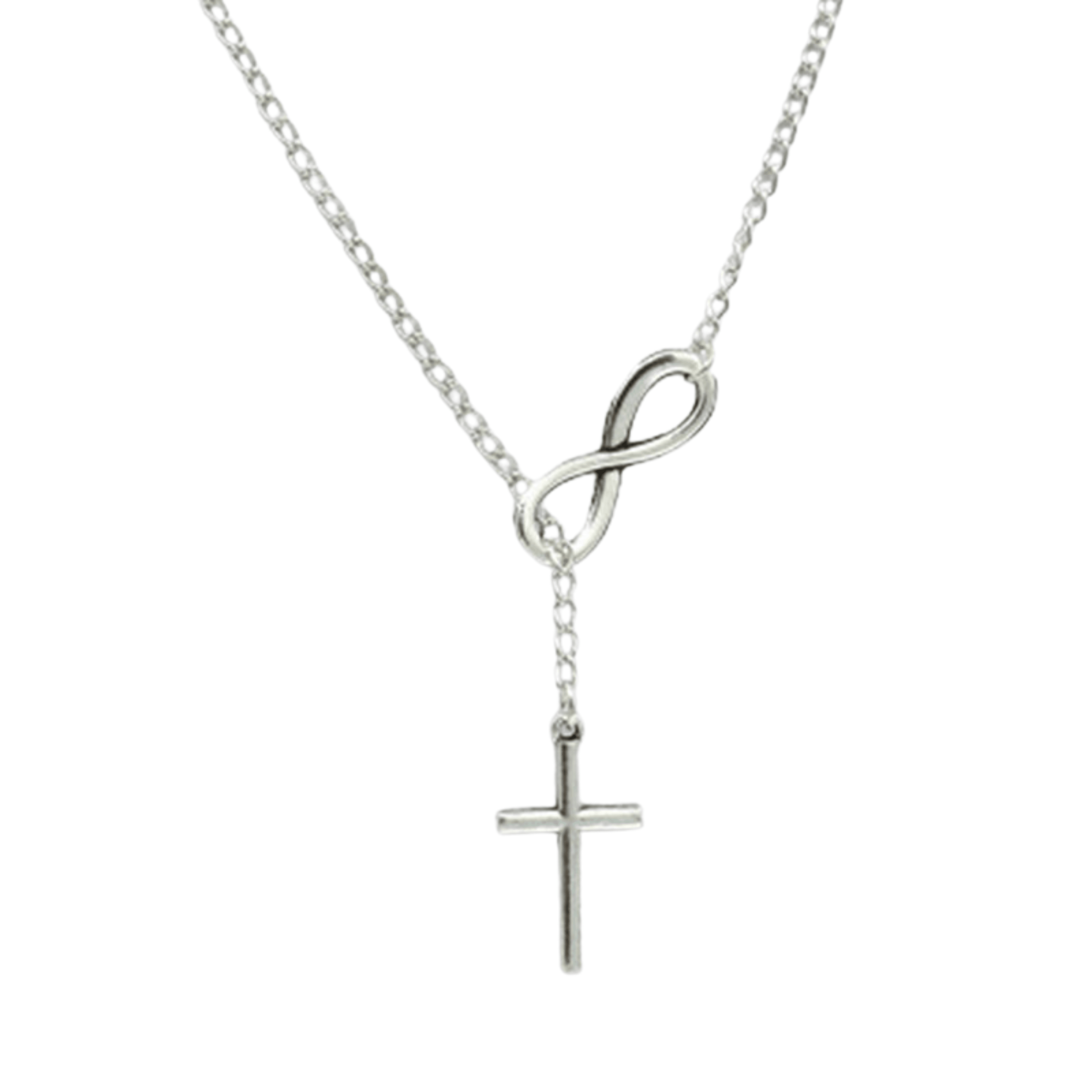 Silver  Cross Necklace - Samarlie