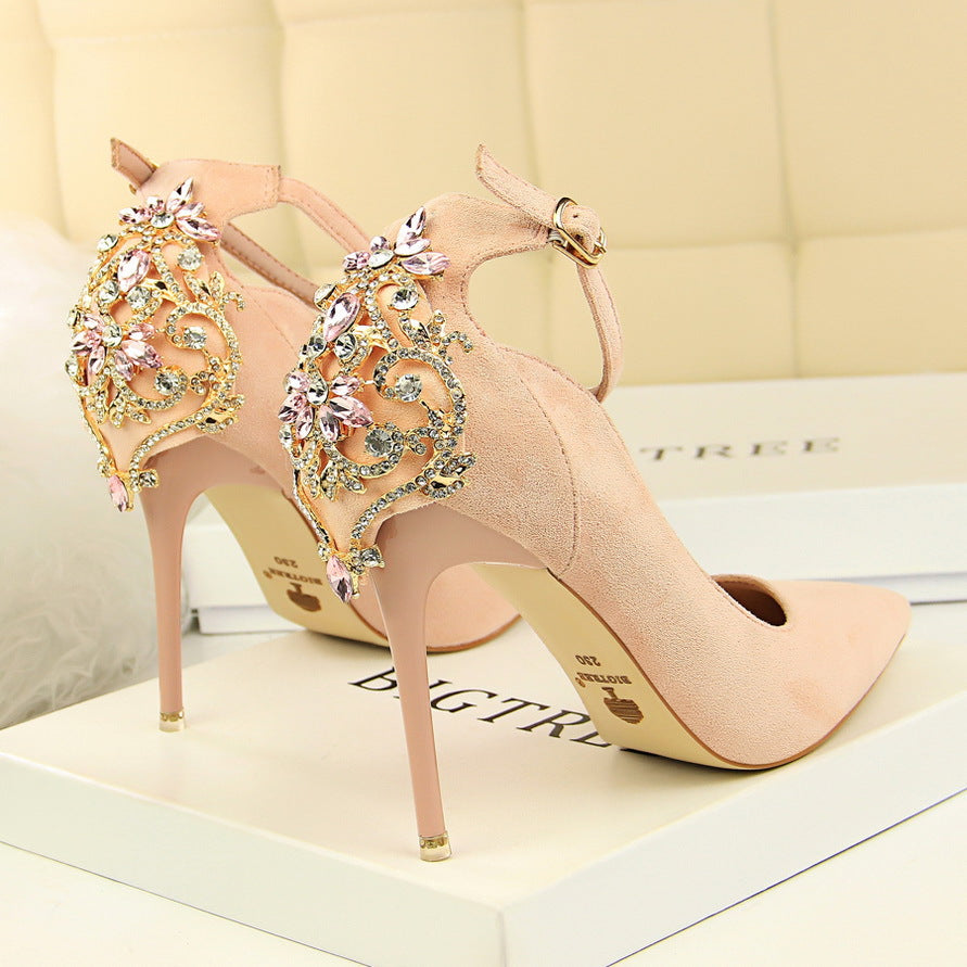 High heel wedding shoes