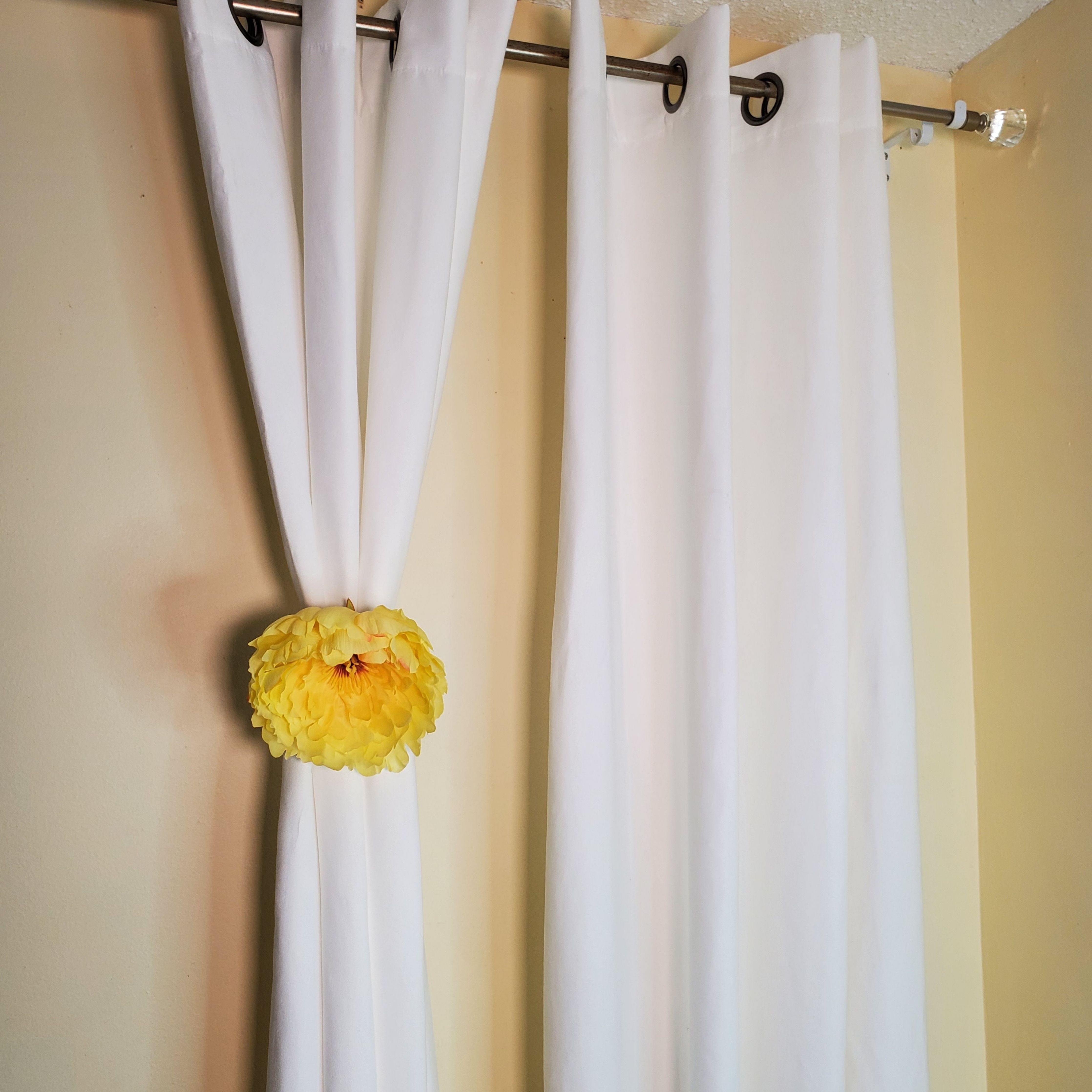 Cute Faux Suede White Curtains - Samarlie