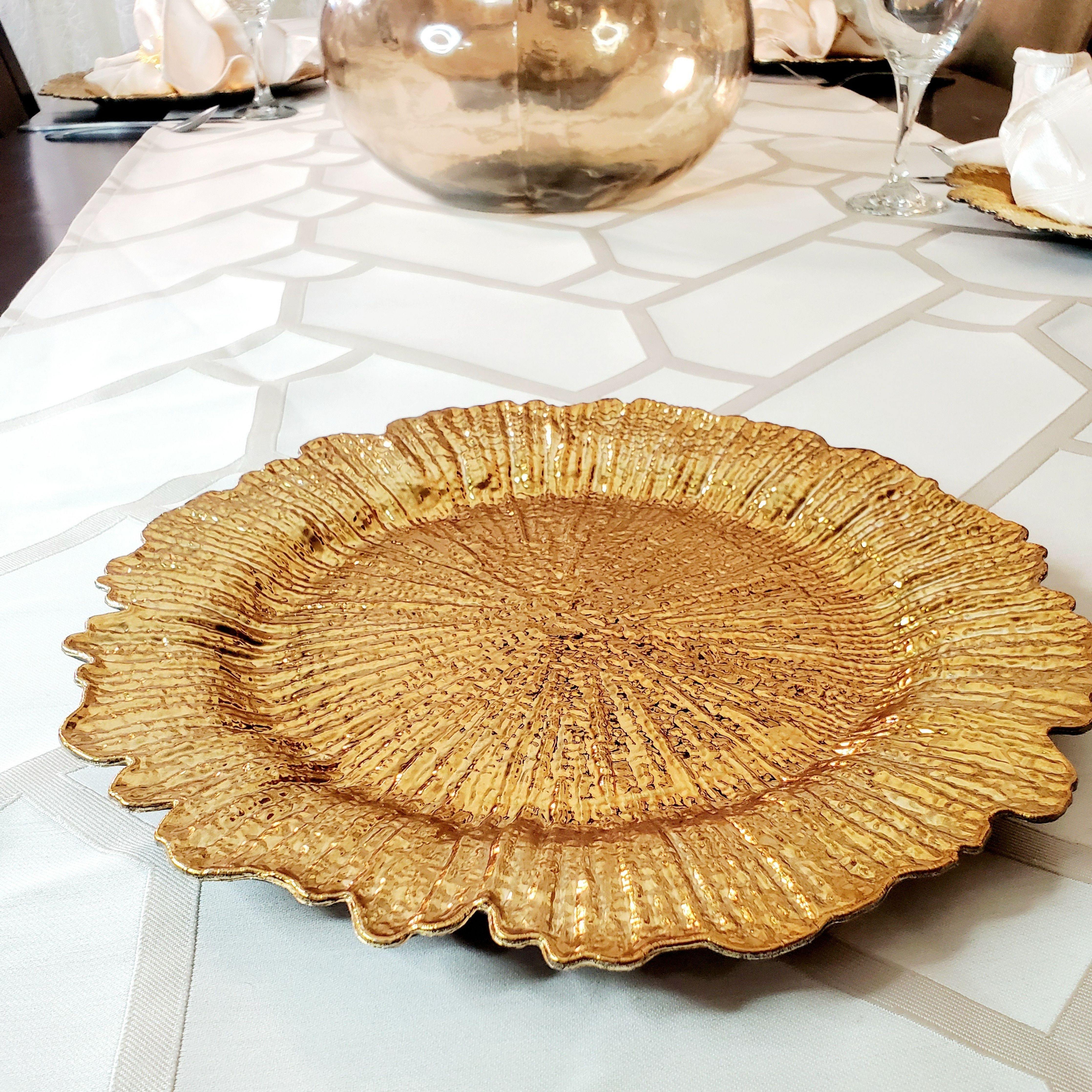 Two In One Ivory Rhinestone Mesh Table Runner - Samarlie