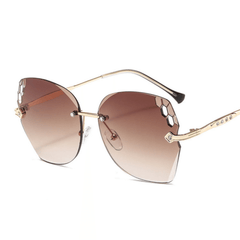 Elegant Frameless Cut Edge Sunglasses - Samarlie