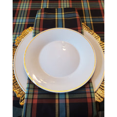 Fancy Plaid Table Runner Set