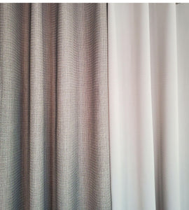 Grey Panel Window Curtains