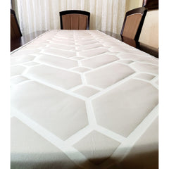 Two In One Ivory Rhinestone Mesh Table Runner - Samarlie