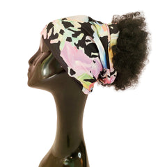 Black Curly Afro Bun Pony Cap - Samarlie