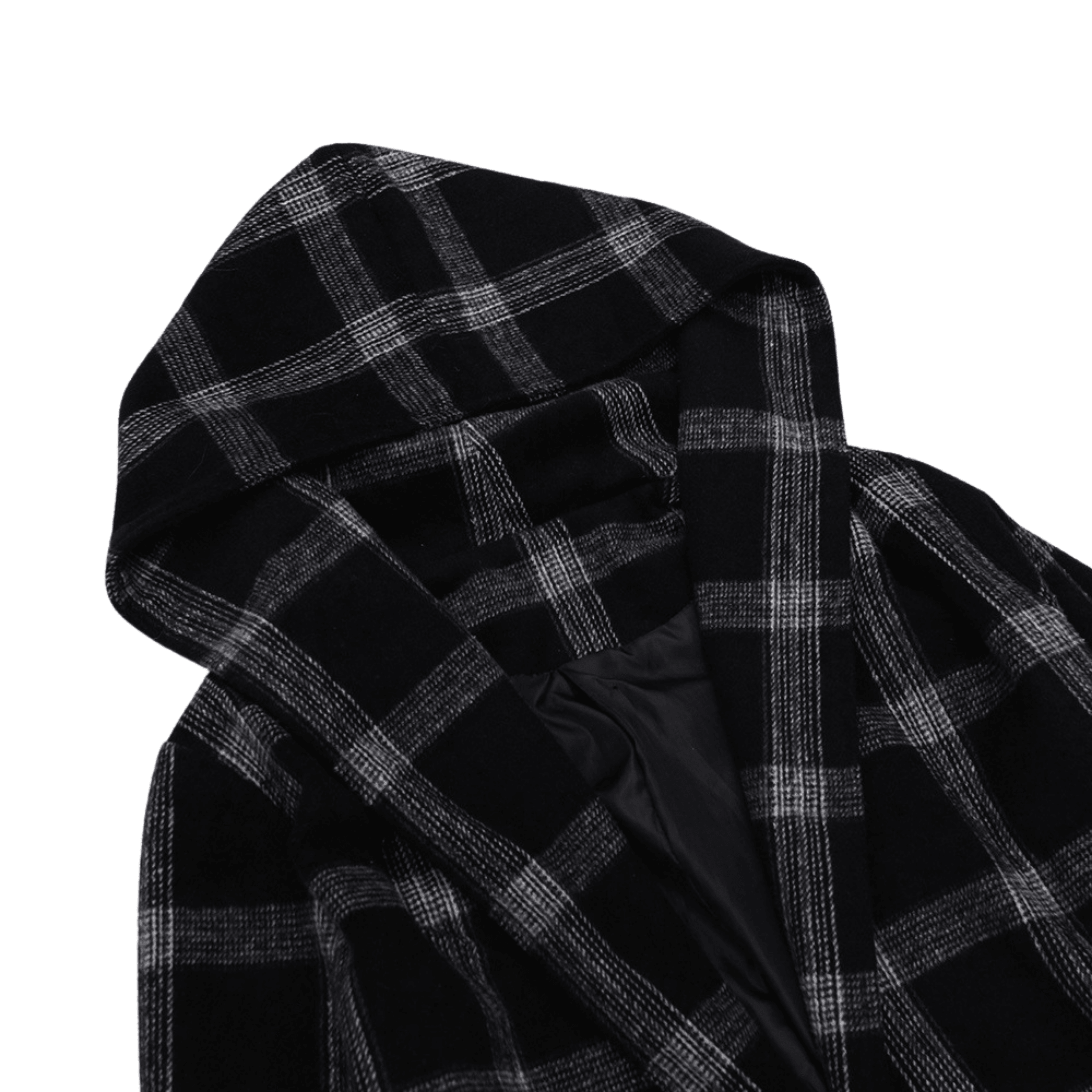 Stylish Minimalist Plaid Coat - Samarlie