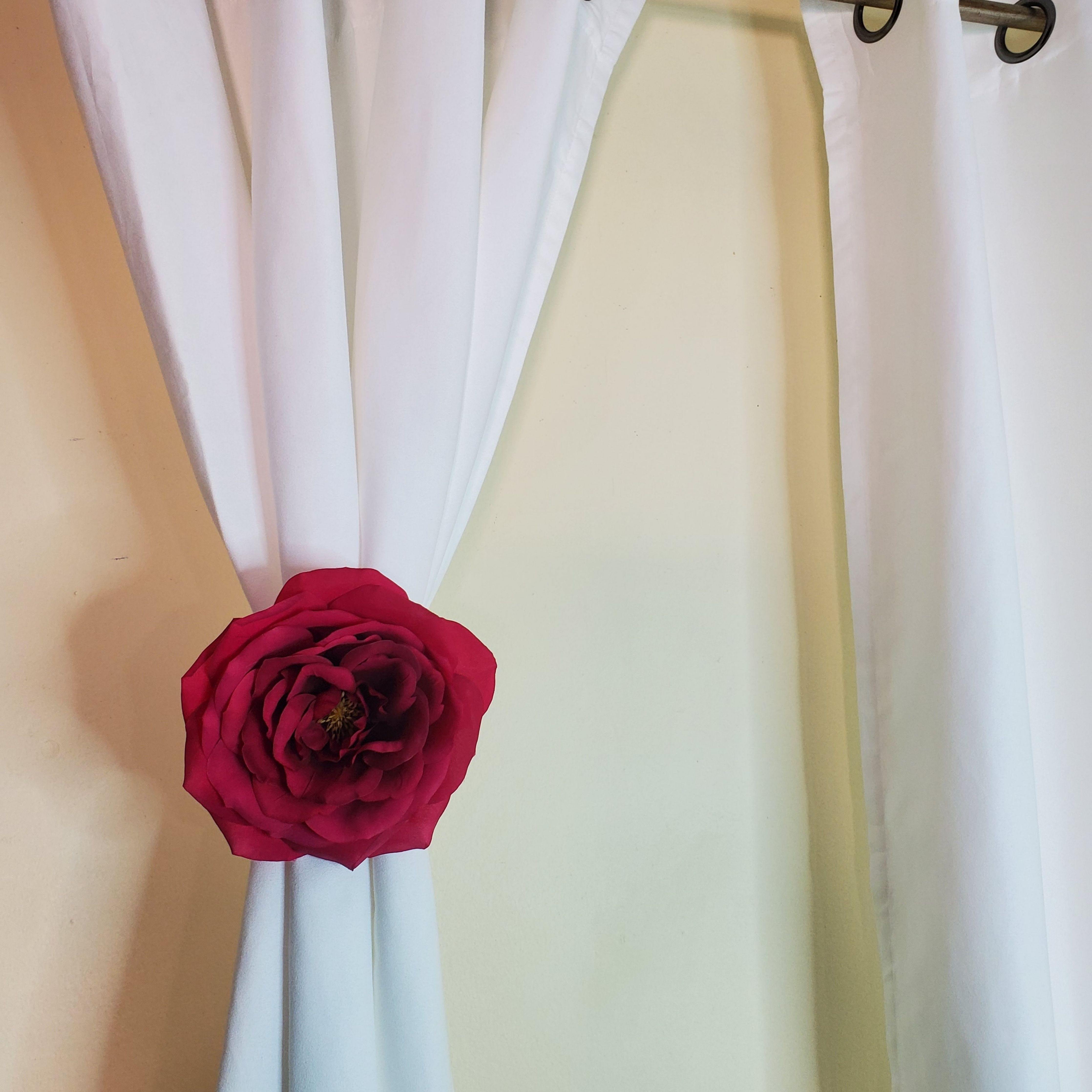 Pink Flower Curtain Tieback - Samarlie