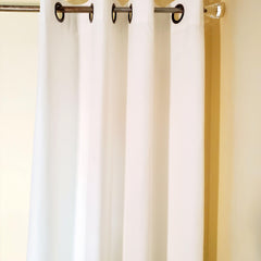 Cute Faux Suede White Curtains - Samarlie