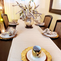 Beige Table Runner