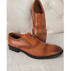 Double Brogue Oxford Tan or Black Shoes