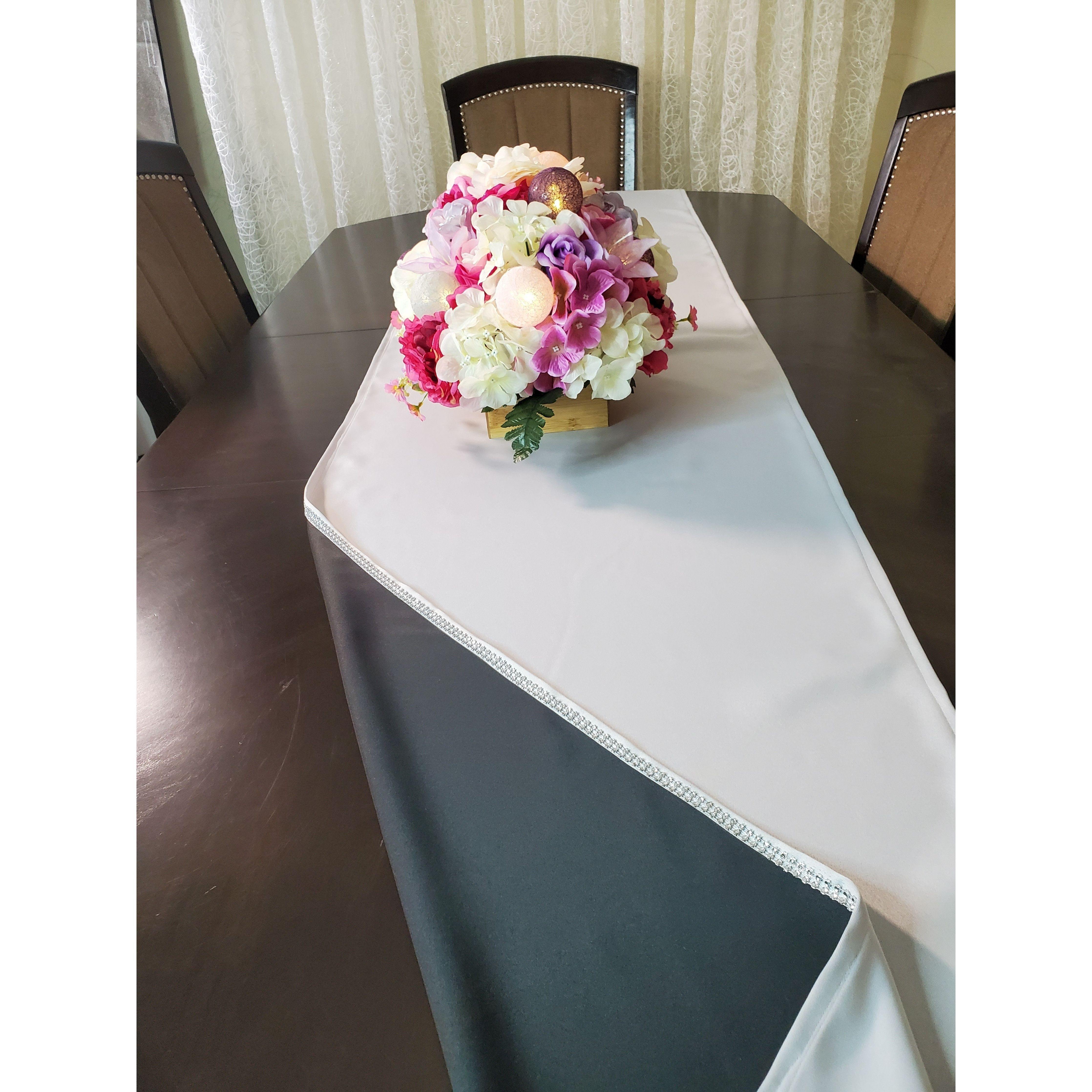 Elegant Two Tones Table Runner - Samarlie